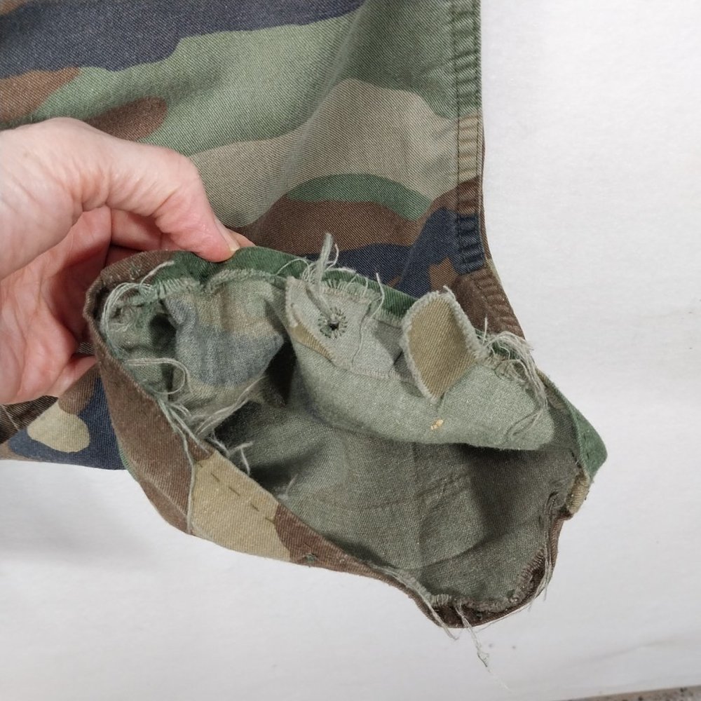 Military Pants Mens 33x30 Cargo Camouflage M81 Woodland Army Green Brown Relaxed - Picture 13 of 16